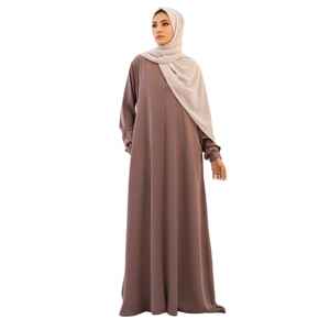 Ensemble de 2 robes musulmanes en satin, Abaya Dubaï, Eid, Arabie Saoudite, Turquie, Islam, Hijab, robe pour femmes, robe tendance 2026 - Product Image 1