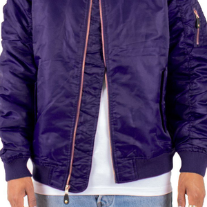 Nouveau design personnalisé veste en satin pour hommes tissu de haute qualité respirant col montant hiver grande rue taille 4XL veste en satin pour hommes - Product Image 3