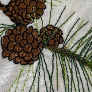 Serviettes en tissu de broderie serviettes de table lavables douces réutilisables pour la Table à manger OEM de dîner de famille de fête de mariage - Product Image 4