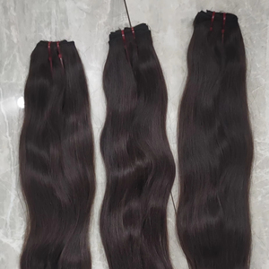 ผมต่ออินเดียแท้ เกรดพรีเมียม ALVI คุณภาพดีที่สุด แบบเวอร์จิ้น เรมี่  ไม่ผ่านการแปรรูป  ทรงวอเตอร์เวฟ นุ่มสลวย น้ำหนัก 100 กรัม ราคาส่งจากโรงงาน - Product Image 1