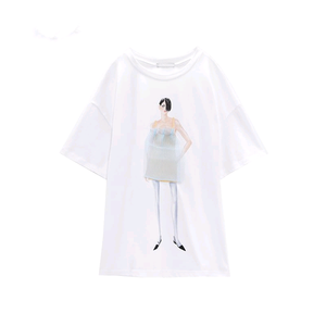 T-shirts pour femmes de qualité supérieure, 100% coton, couleur unie, respirants, séchage rapide, impression personnalisée du logo, coupe ajustée, personnalisables - Product Image 1