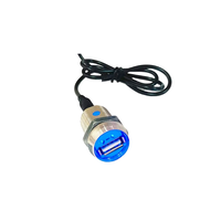 Chargeur sans fil pour l'intérieur de la voiture, prise de charge rapide, alliage de zinc chromé, port USB unique pour ABA