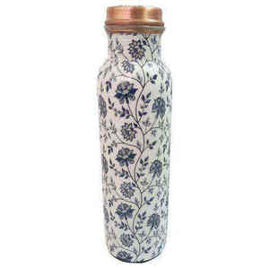Trending Design Yoga Posture Printed Pure Copper <b>Water</b> <b>Bottle</b> Good <b>for</b> <b>Kids</b> School Yoga Office Usage Copper <b>Water</b> <b>Bottle</b> - Product Image 2