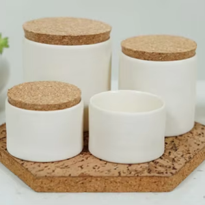 Tapas de tarro con bordes redondos tipo C de corcho, Tapón cónico suave para botellas de vino y bebidas, accesorio de cierre perfecto, tapa de botella - Product Image 1