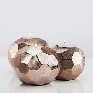 Bougeoirs Ensemble de 3 pour bougies coniques Bougeoir décoratif Bougeoir de mariage à manger Bougeoir en métal pour cadeaux - Product Image 4