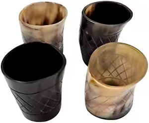 Direct Factory Supply Handcrafted <b>Horn</b> Glass <b>Viking</b> <b>Horn</b> Cup for Water and Wine Drinking From Indian Supplier by crescent crafts - Product Image 2