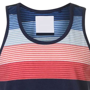 Camiseta sin Mangas para Hombre, Personalizada OEM, 100% Poliéster, Impresión Digital, Alta Calidad, Transpirable, Secado Rápido, Tejido de Punto, para Gimnasio, Estilo Casual - Product Image 3