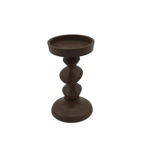 Soporte de pilar de vela de aluminio de diseño moderno, soporte de vela de gran tamaño pulido sucio para decoración de boda y Mesa - Product Image 2