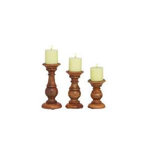Bougeoir en bois naturel le plus vendu décor de mariage de fête à la maison utiliser taille personnalisée prix de gros nouveau bougeoir en bois élégant - Product Image 1