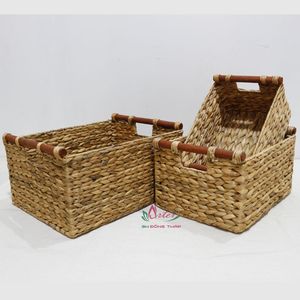 Vintage Compact Plant Fiber <b>Storage</b> <b>Baskets</b> for Home Organization and Efficient <b>Storage</b> in Various Living Spaces - Product Image 1