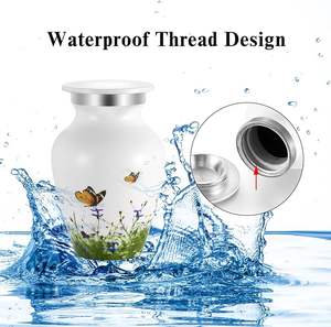 100% urnas funerarias/cremación de recuerdo para adultos de material de aluminio de fabricante indio genuino - Product Image 1