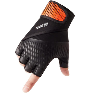 Guantes Deportivos Unisex Transpirables de Poliéster sin Dedos para Levantamiento de Pesas, Entrenamiento en Gimnasio, Protección de Muñeca - Product Image 5
