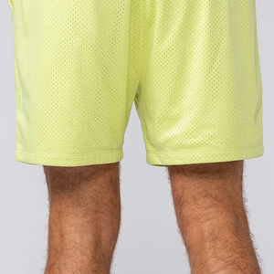 Pantalones cortos de gimnasio para hombre, superventas, personalizados, de lona de poliéster 100%, Material ligero transpirable para ropa informal de verano - Product Image 4