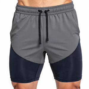 <b>Men's</b> Drawstring Waist <b>Compression</b> Athletic Summer <b>Shorts</b> Boys Yoga 2 In 1 Yoga <b>Shorts</b> <b>Men</b> - Product Image 1