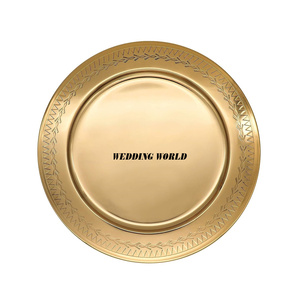 Plato decorativo de metal de primera calidad, hecho a mano, clásico, elegante y sofisticado, bandeja para chocolate. - Product Image 3