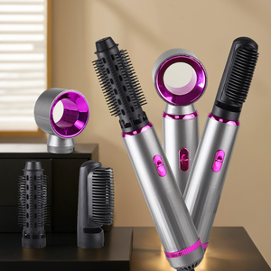 Sèche-cheveux professionnel Brosse à ions négatifs Peigne Séchage volumateur 5 en 1 Sèche-cheveux Brosse à air chaud Styler - Product Image 2