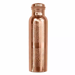 Copper <b>Bottle</b> Good for Health Improvement Bulk Supply Made in India <b>Metal</b> <b>Water</b> <b>Bottle</b> Ayurvedic free sample by crescent crafts - Product Image 6