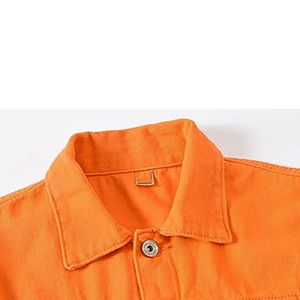 Vente en gros de streetwear décontracté avec impression de logo personnalisé, vente en gros de veste en jean de mode, manteaux d'équitation, jeans pour hommes, veste en jean d'hiver - Product Image 3