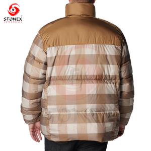 Veste d'hiver super chaude pour hommes, mode décontractée, veste d'hiver sur pied, veste tricotée teinte unie - Product Image 3