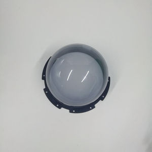 Black Acrylic High Dome <b>Display</b> Cover with Glossy Base Dustproof Cloche for Collectibles, Retail Showcases & Decor - Product Image 1