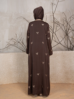 Colección Sanash SC0422, Abaya Modesta de Manga Larga Ligera 100% Poliéster para Mujer, para Uso Diario y de Oración