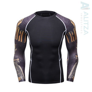Camisas de natación de Fitness Jiu Jitsu para hombre, camisas de manga larga estampadas, de alta calidad, Bjj Rashguard, venta al por mayor con personalización - Product Image 2