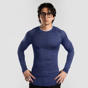 Chemise de bain à manches longues coupe skinny pour hommes Chemise de compression spandex BJJ MMA UFC haute qualité Rashguard Gym pour hommes - Product Image 2