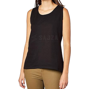 Camiseta de Tirantes de Punto para Mujer, Venta Directa de Fábrica, Transpirable, Ecológica, Ligera, Mezcla de Algodón - Product Image 1