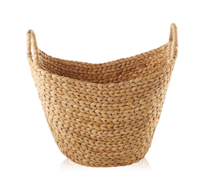 Natural Rattan Woven Eco-Friendly <b>Storage</b> <b>Basket</b> with Handles <b>Rectangle</b> Shape Rustic Multi-Purpose Living Room Organizer - Product Image 1