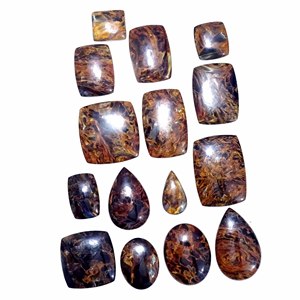 Piedra preciosa natural, cabujón de pietersita dorada, cabujón de piedras preciosas sueltas, piedras semipreciosas para la fabricación de joyas - Product Image 4