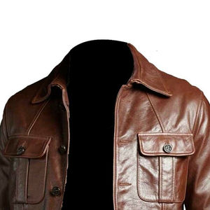 New Trendin' HIGH STREET Style Hombres Chaqueta de cuero Venta al por mayor Chaquetas de cuero para hombres - Product Image 3