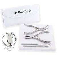 My Hair Tools Kit d'outils professionnels pour les extensions de cheveux Pince à épiler Micro Links Beads Pull Hook and Microbead Ring