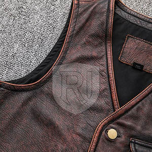 Chaleco de Cuero Casual para Hombre, Ropa de Invierno, Diseño Transpirable de Alta Calidad, Colores Personalizados, Servicio OEM - Product Image 3