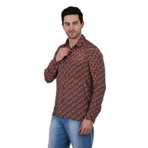 Chemise habillée élégante à manches longues pour homme en popeline de soie mélangée, coupe ajustée, taille XL, col boutonné, surchemise de plage, édition limitée - Product Image 3