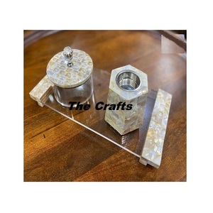 Ensemble de brûleurs à encens en bois et en métal Mubkhar, trois pièces, forme ronde, brûleur à bakhoor oud à prix abordable - Product Image 4