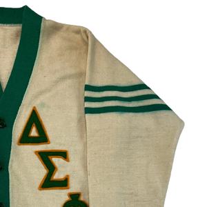 Cardigan en laine/acrylique tricoté oversize tendance pour femmes 2025, patchwork, logo personnalisé, collège, sororité, fraternité, printemps - Product Image 4