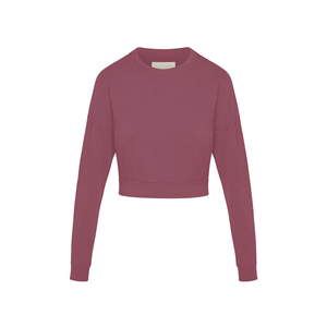 เสื้อสเวตเตอร์เอวลอยสำหรับผู้หญิงเสื้อสเวตเตอร์เอวลอยผ้าคอตตอนระบายอากาศได้ดีแห้งเร็วใส่สบาย - Product Image 6