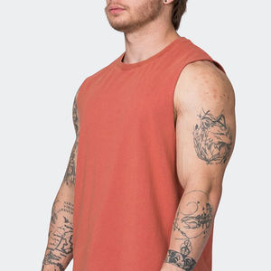 Muscle Fit ropa culturismo chaleco camisetas para hombres precio al por mayor entrenamiento personalizado hombres camisetas en MOQ bajo - Product Image 3