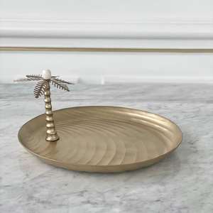 Tazones de Metal Hechos a Mano con Diseño de Palmera, Aptos para Alimentos, Libres de BPA, para Servir Chocolates y Postres, Especial Ramadán Eid 2025 - Product Image 3