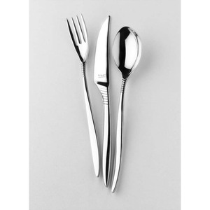 Joli serveur de salade en or Rose élégant hôtel cornes de renne en acier inoxydable poignée d'extrémité cuillère et fourchette soupe salade ensemble de serveur - Product Image 4