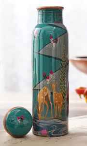 Botella de Agua de Cobre de Gran Tamaño con Acabado Antiguo, a Prueba de Fugas, para Adultos, Botella de Cobre para Beber Agua - Product Image 5