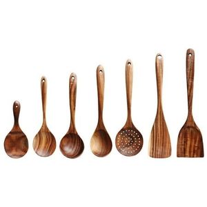 Cuchara de cocina de madera de tamaño personalizado con mango largo, cuchara de madera sostenible para chefs caseros - Product Image 5