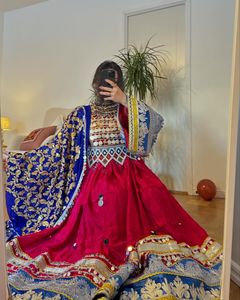 Vestido de mujer Vintage afgano tradicional hecho a mano, seda y algodón de alta calidad, el mejor Material para el verano 0687 - Product Image 3