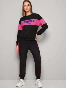 Survêtement de jogging personnalisable pour femme en polaire respirante de haute qualité, motif écossais, décontracté, avec cordon de serrage, pour l'hiver, grandes tailles, OEM - Product Image 4