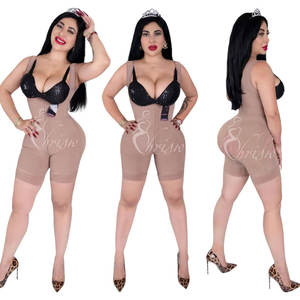 Fajas Moldeador de cuerpo de alta compresión con tela de huesos Control abdominal Cierres de hombro ajustables y levantador de glúteos - Product Image 5