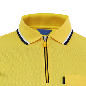 Cotton Spandex <b>Mixed</b> <b>Fabric</b> Men's High Quality Turtleneck Polo Shirt OEM Anti-Plus Size Embroidered Blank Polo - Product Image 2