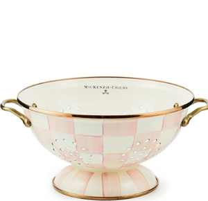 กระชอนสแตนเลสเคลือบแบบชนบทพร้อมรูที่ทนทานสำหรับการระบายน้ำที่มีประสิทธิภาพ - Product Image 1