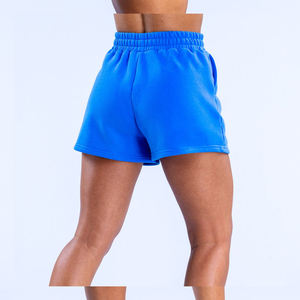 Pantalones cortos de mujer al por mayor, pantalones cortos informales para mujer, pantalones cortos deportivos de cintura media de forro polar de algodón, pantalones cortos de gimnasio para mujer superventas - Product Image 5