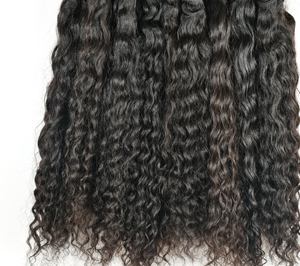Cheveux humains longs bouclés noirs vierges Remy Extensions de cheveux humains indiens ondulés naturels et super ondulés de meilleure qualité - Product Image 5