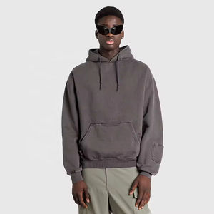 OEM <b>Hoodie</b> Manufacturer Custom Logo Unisex Heavyweight Thick High Quality Cotton Blank Oversized Heavyweight <b>Hoodie</b> <b>Men</b> - Product Image 1